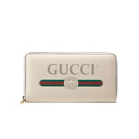 [스페셜오더]GUCCI-496317 8163 구찌 프린트 로고 블랙 지퍼 어라운드 장지갑