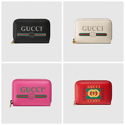 [스페셜오더]GUCCI-496319 6461 구찌 프린트 로고 레드 카드 케이스