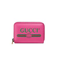 [스페셜오더]GUCCI-496319 6461 구찌 프린트 로고 레드 카드 케이스