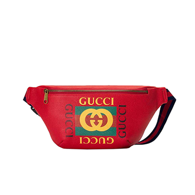 [스페셜오더]GUCCI 493869-6463 구찌 레드가죽 프린트 로고 벨트백