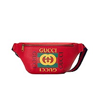 [스페셜오더]GUCCI 493869-8135 구찌 코코 카피탄 레드가죽 프린트 로고 벨트백