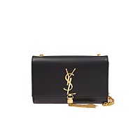 [스페셜오더]SAINT LAURENT-474366 생 로랑 블랙 실버 메탈 스몰 케이트 체인 태슬 백