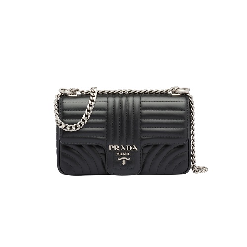 [스페셜오더]PRADA-1BD108 프라다 블랙 다이어그램 미디엄 숄더백