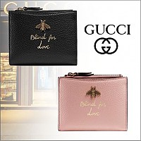 [스페셜오더]GUCCI-498094 1000 구찌 애니멀리에 블랙 동전/지폐 수납 카드 케이스