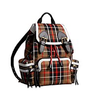 [스페셜오더]BURBERRY-40649361 버버리 라지 패치워크 타탄 럭색