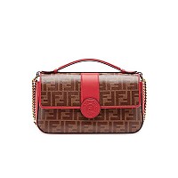 [스페셜오더]FENDI-8BT297 #팬디레플리카 브라운 더블 F 라지 체인 핸드백