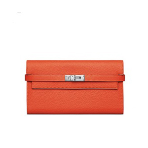 [스페셜오더]HERMES-에르메스 Kelly Wallet 켈리 오렌지 월릿 EPSOM ORIGINAL LEATHER 