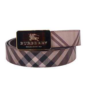 [스페셜오더] BURBERRY-남성용 차콜 체크 벨트 (폭3.3cm)