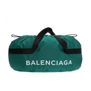 BALENCIAGA-4899419 발렌시아가 나일론 페브릭 네이비 드로우스트링 휠 백 M