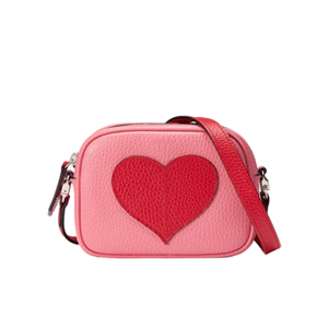 [스페셜오더]GUCCI-457223 5679 구찌 Childrens leather heart 하트 라이트 핑크 가죽 메신저 백 