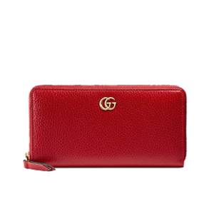 GUCCI-456117 6433 구찌 더블 G 레드 지퍼 어라운드 장지갑