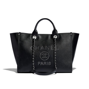 [스페셜오더]CHANEL-A57067 샤넬 그레인드 카프스킨 실버 메탈 블랙 쇼핑 백