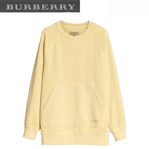 BURBERRYI-40566371 버버리 젠더리스 코튼 오버사이즈 옐로 스웨트셔츠 여성용