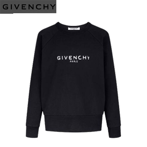 GIVENCHY-BM70BV3 지방시 블랙 코튼 BLURRED GIVENCHY PARIS 스웨트셔츠