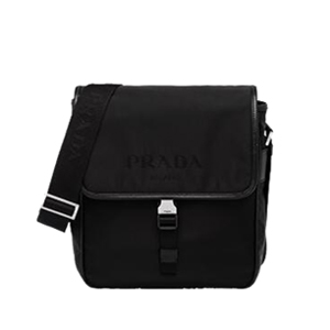 PRADA-2vd770 프라다 나일론 페브릭 사피아노 가죽 트리밍 메신저 백 