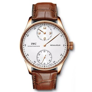 [스페셜오더]IWC-아이더블유씨 포르투기저 레귤레이터 크로노그래프 레드 골드 워치 43mm