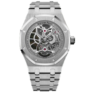 [스페셜오더]Audemars Piguet-오데마 피게 로얄 오크 뚜르비옹 엑스트라-틴 오픈워크 스틸 남성시계41mm