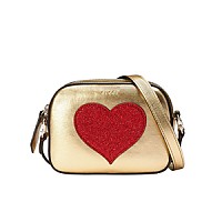 [스페셜오더]GUCCI-457223 5679 구찌 Childrens leather heart 하트 라이트 핑크 가죽 메신저 백 