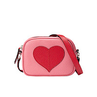[스페셜오더]GUCCI-457223 8018 구찌 Childrens leather heart 하트 골드 메탈릭 가죽 메신저 백 