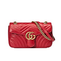 [스페셜오더]GUCCI-443497 9022 구찌 GG 마몽 화이트 스몰 숄더백