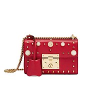 [스페셜오더]GUCCI-432182 1093 구찌 페들락 블랙 스몰 아플리케 스터드 숄더백