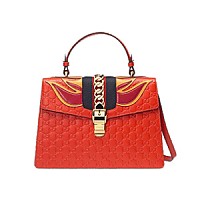 [스페셜오더]GUCCI-431665 1060 구찌 실비 미디엄 블랙 탑 핸들백