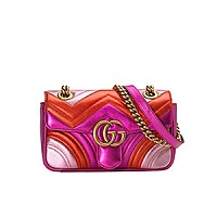 [스페셜오더]GUCCI-446744 9022 구찌 GG 마몽 화이트 미니 숄더백