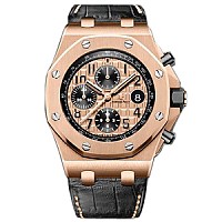 [스페셜오더]Audemars Piguet-오데마피게 로얄 오크 오프쇼어 셀프와인딩 크로노그래프 핑크 골드 블랙 42mm