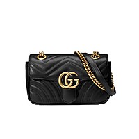 [스페셜오더]GUCCI-446744 9022 구찌 GG 마몽 화이트 미니 숄더백