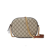 [스페셜오더]GUCCI-409535 9789 구찌 GG 수프림 미니 자수 아플리케 체인 스트랩백